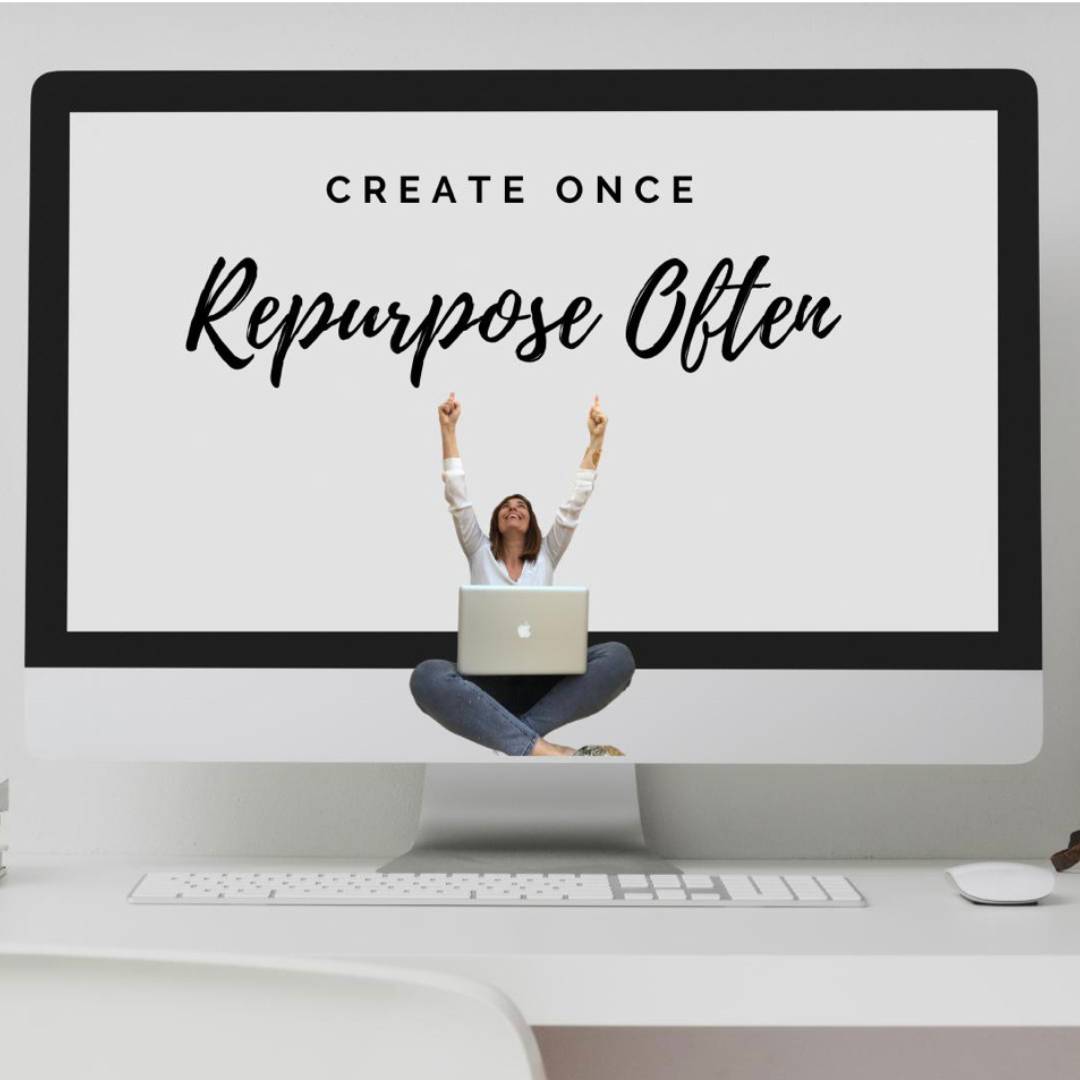 What is an example of repurposing content on social media